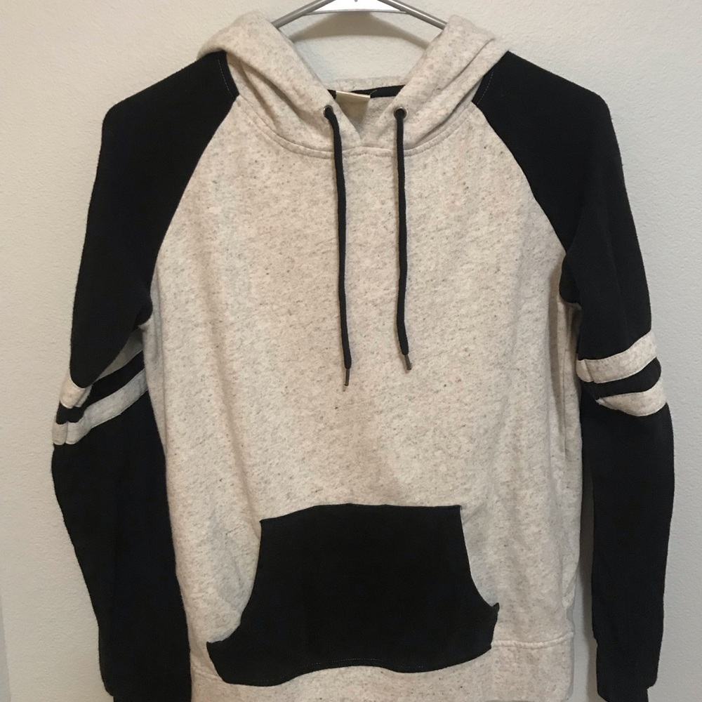 Black and white hoodie